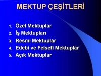 Mektup Çeşitleri Nelerdir?